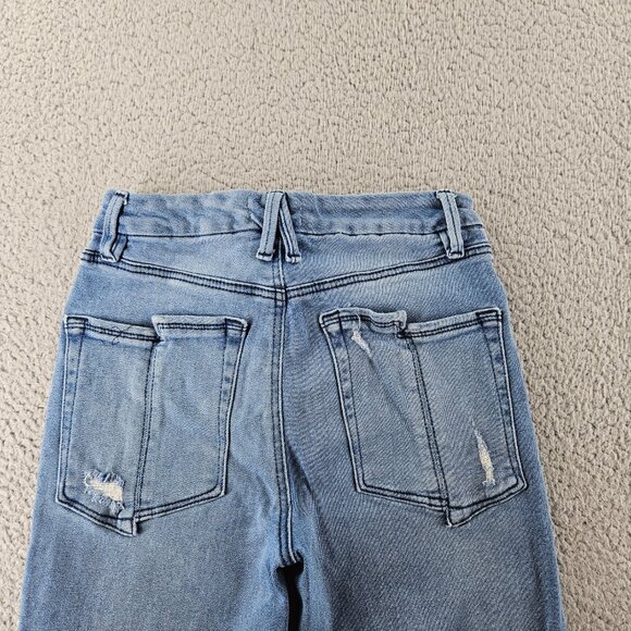 Good American Jeans Womens 4 (26x26) Blue Good Straight Crop Mid Rise - Picture 13 of 16